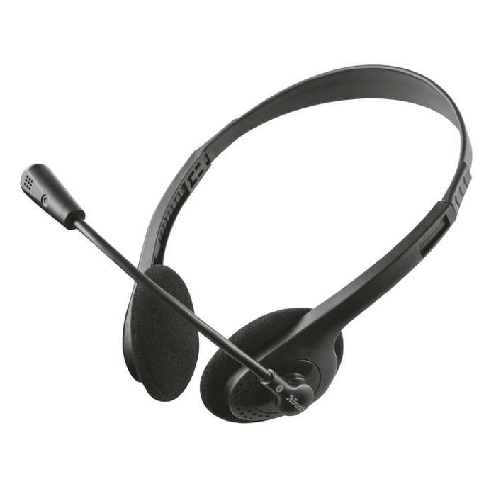 Trust Primo Chat Auriculares con Micrófono Jack 3,5 mm Negro